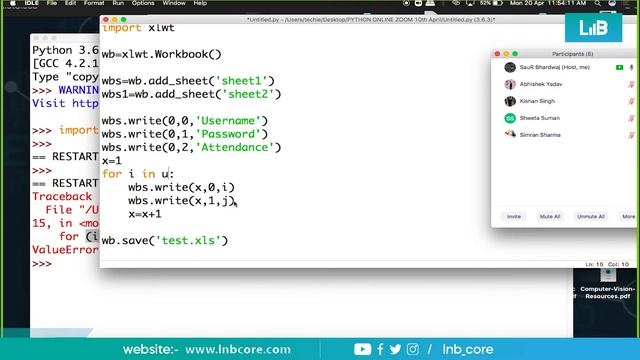 #18 : XLWT Library in Python смотреть онлайн