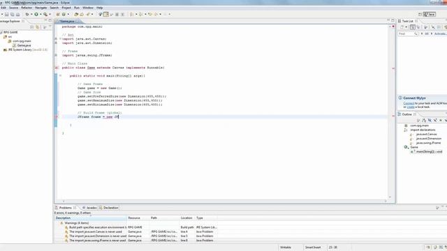 Java 2D Game Programming RPG Tutorial - Part 1 - Create Game Frame смотреть онлайн