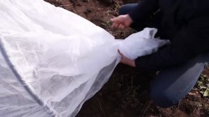 Установка  парника с укрывным материалом