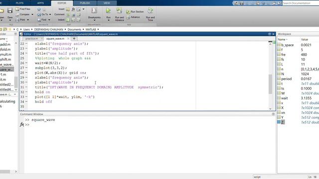 Discrete / Fast Fourier Transform DFT / FFT of a Square Wave Using MATLAB смотреть онлайн