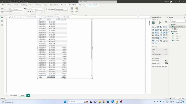 How to create a comparison to a previous year or period In Power BI in 150 seconds смотреть онлайн