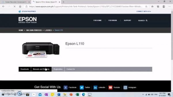 How to bypass the Epson L120 to Epson L110 Driver?