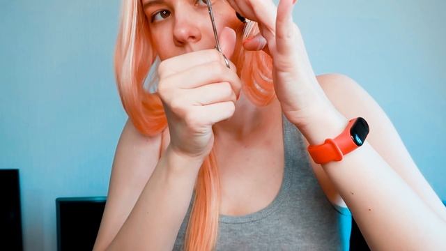 ✂️ РОВНЫЙ СРЕЗ самой себе: 2 ХВОСТИКА  за 5 минут // простая стрижка дома #16