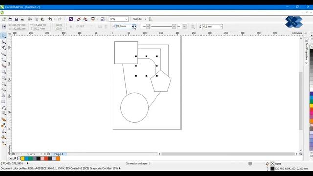 Corel Draw obyektlarni bog'lash - 10 dars смотреть онлайн