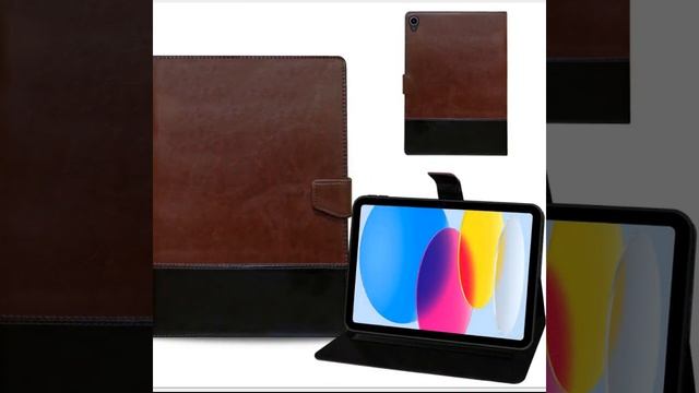 TGK Dual Color Leather Flip Stand Case Cover for iPad 10th Generation Cover 10.9 inch смотреть онлайн
