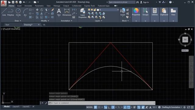 Lesson 12 AutoCAD Spline command смотреть онлайн