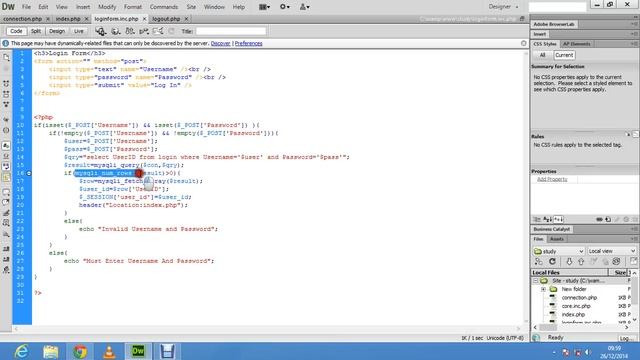 php tutorial - log in form using mysql very easy to learn смотреть онлайн