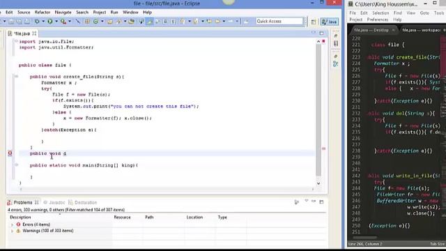 Create and delete a File in java by [ KING HOUSSME ] смотреть онлайн
