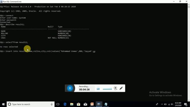 How to apply DML operations on table in oracle 10g database-insert -update and delete in oracle 10g смотреть онлайн