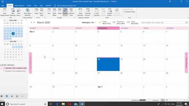 How to Change Calendar Color in Outlook смотреть онлайн