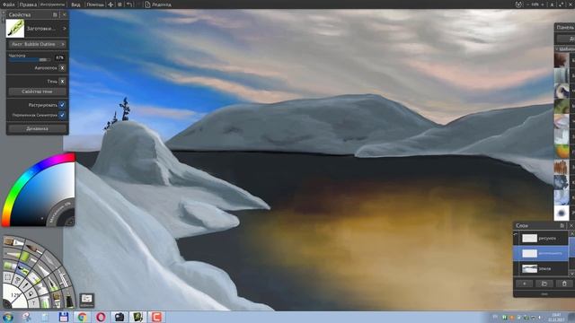 ArtRage 5 Ледоход Speed painting смотреть онлайн