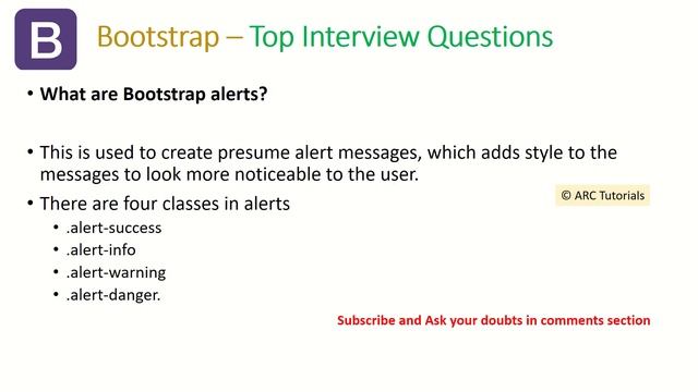 Bootstrap 4 interview questions and answers | ARC Tutorials смотреть онлайн