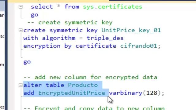 Cifrado de columna SQL Server 2012 смотреть онлайн