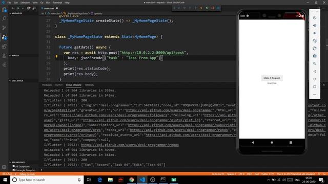 Flutter http With Custom API | In English By Desi Programmer смотреть онлайн