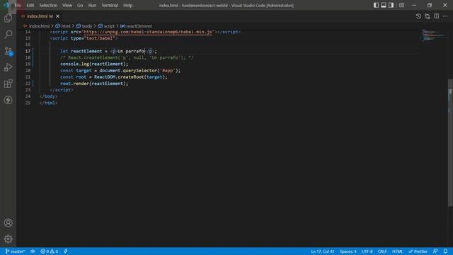 ReactJS | Nested Elements - Nested Element con React.createElement() смотреть онлайн