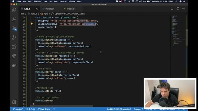 React JS Uploading arquivos de 100GB com JAVASCRIPT e NodeJS смотреть онлайн