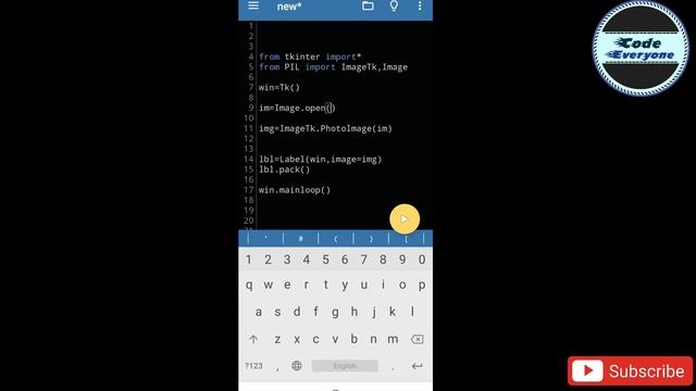 How to load any format image in #tkinter #python in Hindi #Android| #Tkinter Hindi |#CodeEveryone смотреть онлайн