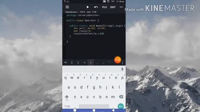 Ternary operator in Java in Java N-IDE смотреть онлайн