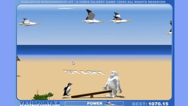 YetiSports 4 - Играю на рекорд