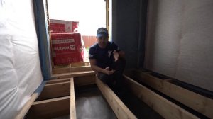 Полы в каркасном доме. Вариант №3. Теплоизоляция на 300 мм [монтаж в готовом доме]. Строй и Живи.