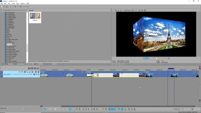 Vegas Pro 17 - как сделать пакет переходов смотреть онлайн
