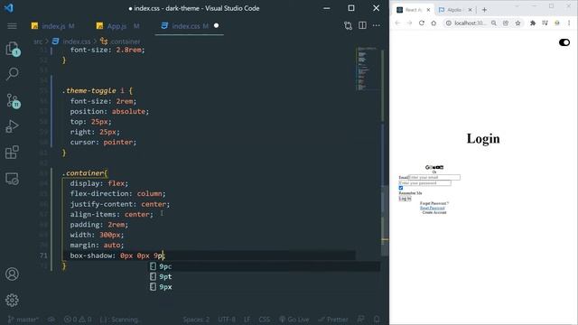 React JS Switch From Light Theme to Dark Theme @RajacharlesSRD смотреть онлайн