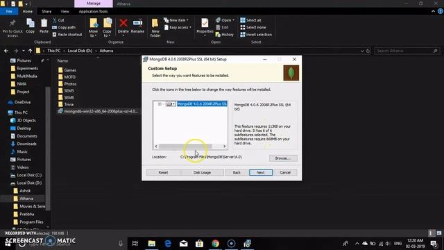 How to install and configure MongoDB on windows 10