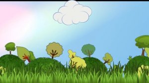 Футаж Фон Детский лес анимация