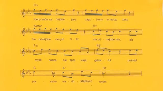 W Moich Myślach, Consuelo - CZERWONE GITARY [nuty I Akordy]