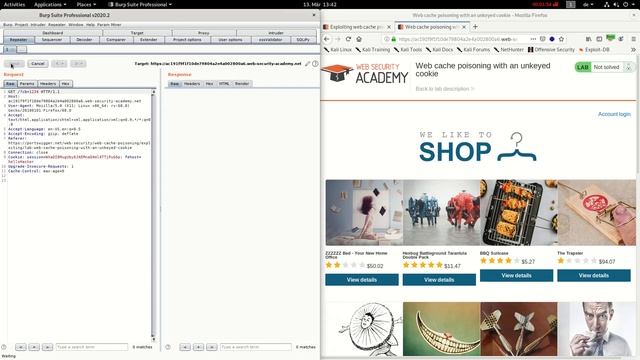 Web cache poisoning with an unkeyed cookie (Video solution) смотреть онлайн