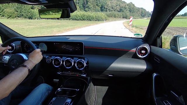 2021 Mercedes-Benz A-Class A35 AMG 306 HP POV / Testdrive Landside Sport+ Drive Part 2 смотреть онлайн