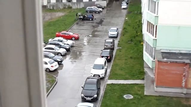 Часть3 - сгоревший автомобиль на парковке Менделеева 18 смотреть онлайн
