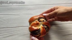 12 самых Красивых Булочек/ Булочки с маком на кефире/ Легкие способы формирования булочек