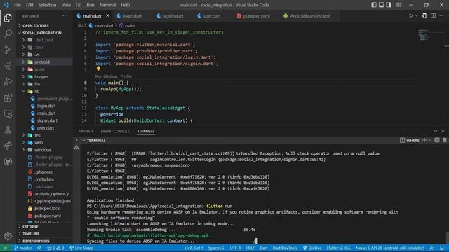 Social Media Integration App in Flutter | The Sparks Foundation | Task#5 | Google Facebook & Twitte смотреть онлайн