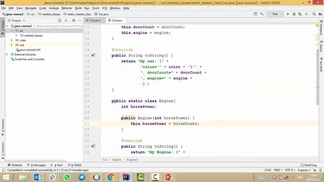 Static Nested класс смотреть онлайн