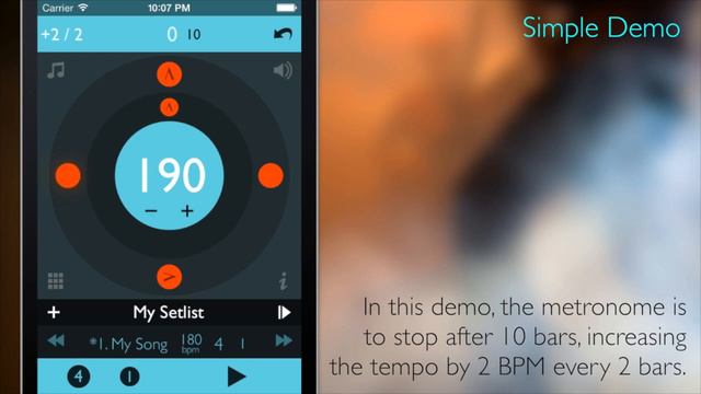 Tempo Advance Metronome App for iOS - Demo Video: Automator and Tracker смотреть онлайн