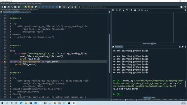 Try except finally in python part - 31 смотреть онлайн