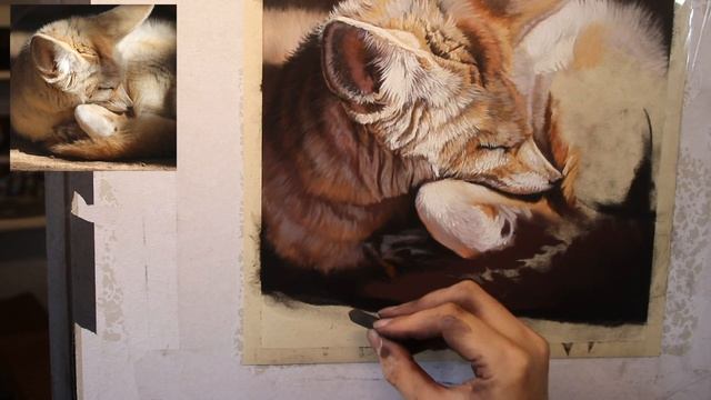 Fennec Fox 'Paint Along' Demo PART 3 (Unison Animal Set) смотреть онлайн