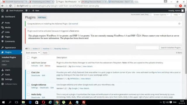 How to fix (add from server) plugin in WordPress смотреть онлайн