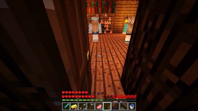 Жители поймали Вампира Девушку Майнкрафт ПЕ выживание моды видео Minecraft PE смотреть онлайн