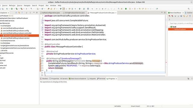 Session 3 : How to Create Kafka Producer in Springboot #techub #kafka #java #springboot смотреть онлайн