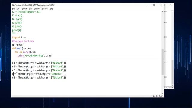 Python Day -46- Threading and its synchronization with Locks|Locks|RLocks|Race conditions| смотреть онлайн