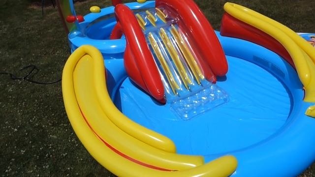 Intex Rainbow Ring Inflatable Play Center Pool Setup Tutorial