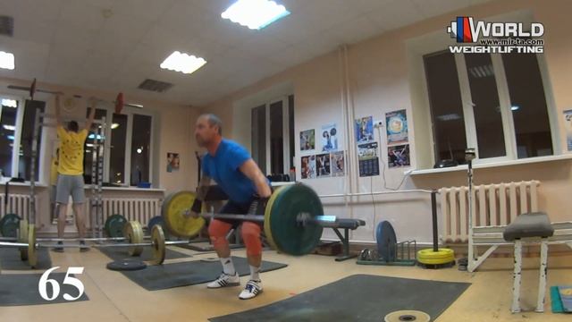 ЗАХАРОВ-73,М50/01.03.2021/Рывок 77кг (ЦЕЛЬ 90-120) Подготовка к Весне-2021.Возвращение-отрыв бицепс смотреть онлайн