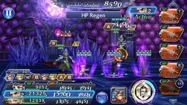Kurasame, Gladiolus, Gau - LUFENIA Mission Dungeon - DFFOO GL смотреть онлайн