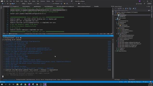 Configure Environment variables of containerized ASP.Net Core WebAPI in Kubernetes on Docker Deskto смотреть онлайн