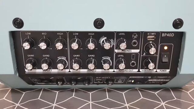 Coolmusic BP40D 80w Amplificador, Amplificador Portátil Con Batería Integrada, Con Conexión Bluetoo