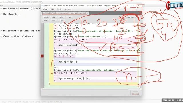 Lecture 12 -How to Delete an element in Array in Java | #YPComputerClasses | Icse class 10 | #array смотреть онлайн