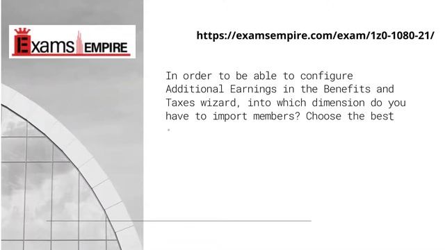 1Z0-1080-21 Oracle Exam Study kit by ExamsEmpire.com смотреть онлайн