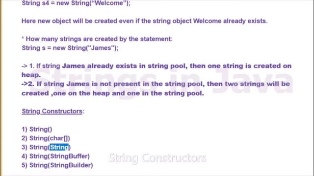 Java Tutorial: 25. Strings in Java смотреть онлайн